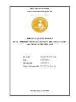 Khóa luận tốt nghiệp Kinh doanh quốc tế: Giải pháp tham gia chuỗi giá trị toàn cầu cho sản phẩm cà phê Việt Nam