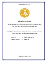 Đề tài nghiên cứu khoa học: Tác động của khủng hoảng năng lượng và căng thẳng địa chính trị đến logistics toàn cầu