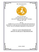 Đề tài nghiên cứu khoa học: Nghiên cứu các yếu tố tác động đến hành vi tiêu dùng các gói dịch vụ dành cho người cao tuổi trên địa bàn Hà Nội trong bối cảnh già hoá dân số - từ đó đề xuất mô hình tổ hợp dịch vụ dành cho người cao tuổi