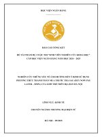 Đề tài nghiên cứu khoa học: Nghiên cứu những yếu tố ảnh hưởng đến ý định sử dụng phương thức thanh toán mua trước trả sau (Buy now pay later – BNPL) của giới trẻ trên địa bàn Hà Nội