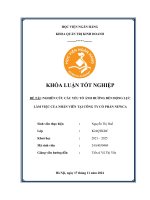Khóa luận tốt nghiệp Quản trị kinh doanh: Nghiên cứu các yếu tố ảnh hưởng đến động lực làm việc của nhân viên tại Công ty Cổ phần NewCA
