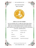 Khóa luận tốt nghiệp Tài chính: Giải pháp nâng cao hiệu quả hoạt động thẩm định giá tài sản bảo đảm tại Ngân hàng trong hoạt động cho vay đối với khách hàng cá nhân tại Ngân hàng TMCP Sài Gòn Thương tín Chi nhánh Lạng Sơn - PGD Đồng Đăng