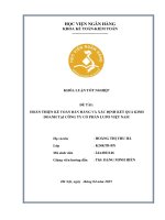 Khóa luận tốt nghiệp Kế toán kiểm toán: Hoàn thiện kế toán bán hàng và xác định kết quả kinh doanh tại Công ty cổ phần LUPO Việt Nam