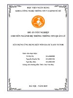 Khóa luận tốt nghiệp Công nghệ thông tin: Xây dựng ứng dụng kết nối gia sư Easy Tutor