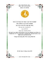 Khóa luận tốt nghiệp Tài chính: Phân tích báo cáo tài chính tại Công ty TNHH Đầu tư Giáo dục Mapstudy nhằm nâng cao hiệu quả hoạt động kinh doanh