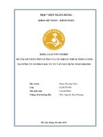 Khóa luận tốt nghiệp Kế toán kiểm toán: Kế toán tiền lương và các khoản trích theo lương tại Công ty cổ phần đầu tư tư vấn xây dựng Toàn Khánh