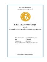 Khóa luận tốt nghiệp Kinh doanh quốc tế: Biện pháp giảm chi phí logistics tại Việt Nam