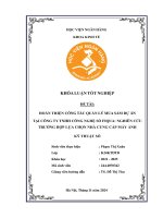 Khóa luận tốt nghiệp Kinh tế đầu tư: Hoàn thiện công tác quản lý mua sắm dự án tại Công ty TNHH Công nghệ số FIQUA: Nghiên cứu trường hợp lựa chọn nhà cung cấp máy ảnh kỹ thuật số