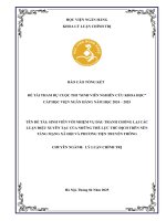 Đề tài nghiên cứu khoa học: Sinh viên với nhiệm vụ đấu tranh chống lại các luận điệu xuyên tạc của những thế lực thù địch trên nền tảng mạng xã hội và phương tiện truyền thông