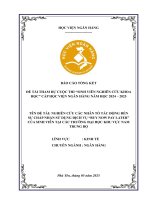 Đề tài nghiên cứu khoa học: Nghiên cứu các nhân tố tác động đến sự chấp nhận dịch vụ "buy now pay later" của sinh viên tại các trường đại học khu vực Nam Trung bộ