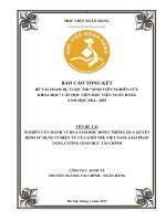 Đề tài nghiên cứu khoa học: Nghiên cứu hành vi mua sắm bốc đồng thông qua quyết định sử dụng ví điện tử của giới trẻ Việt Nam: Giải pháp tăng cường giáo dục tài chính