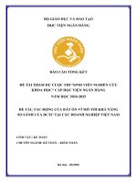 Đề tài nghiên cứu khoa học: Tác động của bất ổn vĩ mô tới khả năng so sánh của báo cáo tài chính tại các doanh nghiệp Việt Nam