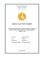 Khóa luận tốt nghiệp Tài chính: Đánh giá chất lượng ứng dụng đầu tư trực tuyến tại Công ty cổ phần Chứng khoán VPS
