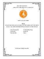 Khóa luận tốt nghiệp Công nghệ thông tin: Xây dựng hệ thống quản lý khoản vay trên nền tảng di động và hệ thống quản lý quy trình thẩm định phê duyệt hồ sơ vay trên web app