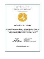 Khóa luận tốt nghiệp Kế toán kiểm toán: Quy trình kiểm toán doanh thu tại Công ty cổ phần lương thực Hà Bắc do Công ty TNHH kiểm toán FAC thực hiện