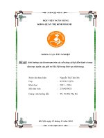 Khóa luận tốt nghiệp Quản trị kinh doanh: Ảnh hưởng của livestream trên các nền tảng xã hội đến hành vi mua sắm trực tuyến của giới trẻ Hà Nội trong lĩnh vực thời trang