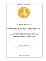 Đề tài nghiên cứu khoa học: Upstream or downstream? Global value chain position and its implications for income inequality across nations