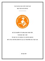 Đề tài nghiên cứu khoa học: Tác động của chuyển đổi số đến tăng trưởng kinh tế tại các tỉnh phía Bắc Việt Nam