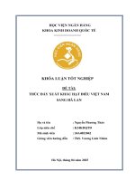 Khóa luận tốt nghiệp Kinh doanh quốc tế: Thúc đẩy xuất khẩu hạt điều Việt Nam Hà Lan