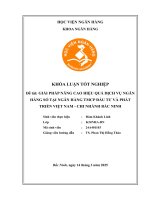 Khóa luận tốt nghiệp Ngân hàng: Giải pháp nâng cao hiệu quả dịch vụ ngân hàng số tại Ngân hàng Thương mại cổ phần Đầu tư và Phát triển Việt Nam – Chi nhánh Bắc Ninh
