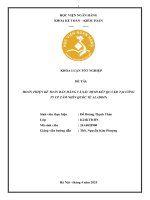 Khóa luận tốt nghiệp Kế toán kiểm toán: Hoàn thiện kế toán bán hàng và xác định kết quả kinh doanh tại Công ty cổ phần tầm nhìn quốc tế Aladdin