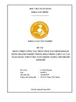 Khóa luận tốt nghiệp Tài chính: Hoàn thiện công tác phân tích tài chính khách hàng doanh nghiệp trong hoạt động cho vay tại Ngân hàng TMCP Việt Nam Thịnh vượng Chi nhánh Kinh Đô