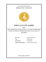 Khóa luận tốt nghiệp Kế toán kiểm toán: Hoàn thiện kế toán tiền lương và các khoản trích theo lương tại Công ty cổ phần Tổng Công ty may Đáp Cầu (DAGARCO)