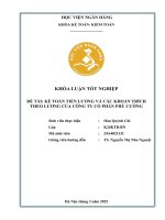 Khóa luận tốt nghiệp Kế toán kiểm toán: Kế toán tiền lương và các khoản trích theo lương của Công ty cổ phần Phú Cường