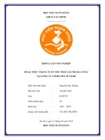 Khóa luận tốt nghiệp Tài chính: Thực trạng tuân thủ thuế giá trị gia tăng tại Công ty TNHH Liên Sỹ Food