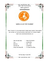 Khóa luận tốt nghiệp Kinh tế đầu tư: Thực trạng và giải pháp hoàn thiện hoạt động thẩm định dự án đầu tư tại Ngân hàng TMCP Đầu tư và phát triển Việt Nam – Chi nhánh Tràng An