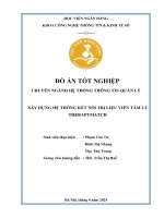 Khóa luận tốt nghiệp Công nghệ thông tin: Xây dựng hệ thống kết nối trị liệu viên tâm lý TherapyMatch