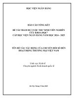 Đề tài nghiên cứu khoa học: Tác động của chuyển đổi số đến hoạt động thương mại Việt Nam