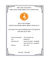 Khóa luận tốt nghiệp Công nghệ thông tin: Xây dựng ứng dụng di động đặt vé xe khách cho nhà xe Sỹ Tiến