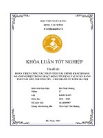 Khóa luận tốt nghiệp Tài chính: Hoàn thiện công tác phân tích tài chính khách hàng doanh nghiệp trong hoạt động tín dụng tại Ngân hàng TMCP Sài Gòn Thương Tín - Chi nhánh Từ Liêm Hà Nội