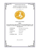 Khóa luận tốt nghiệp Ngoại ngữ: Bank employees’ perceptions of English proficiency and its impact on service quality: A case study at BIDV Trang Tien Branch