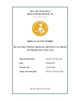 Khóa luận tốt nghiệp Kinh doanh quốc tế: Thực trạng chuỗi giá trị toàn cầu trong ngành dệt may Việt Nam