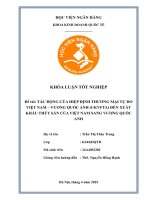 Khóa luận tốt nghiệp Kinh doanh quốc tế: Tác động của Hiệp định thương mại tự do Việt Nam - Vương Quốc Anh (UKVFTA ) đến xuất khẩu thủy sản của Việt Nam sang Vương quốc Anh