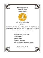 Khóa luận tốt nghiệp Tài chính: Hoàn thiện công tác phân tích tài chính khách hàng doanh nghiệp trong hoạt động tín dụng tại Ngân hàng TMCP Ngoại thương Việt Nam - Chi nhánh Móng Cái