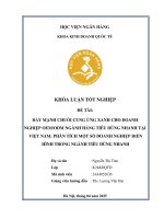 Khóa luận tốt nghiệp Kinh doanh quốc tế: Giải pháp đẩy mạnh chuỗi cung ứng xanh cho doanh nghiệp Oem/Odm ngành hàng tiêu dùng nhanh tại Việt Nam: Phân tích một số doanh nghiệp điển hình trong ngành tiêu dùng nhanh