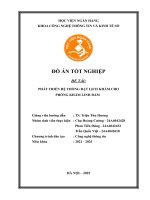 Khóa luận tốt nghiệp Công nghệ thông tin: Phát triển hệ thống đặt lịch khám cho Phòng khám Linh Đàm