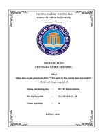 Nhận diện và phê phán luận Điểm “chủ nghĩa tư bản mới là hình thái kinh tế   xã hội cuối cùng trong lịch sử