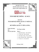 Đề tài tích hợp hệ thống quản lý nhân sự và hệ thống quản lý tiền lương