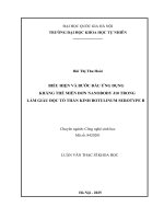 Luận văn thạc sỹ khoa học biểu hiện và bước Đầu Ứng dụng kháng thể miền Đơn nanobody j10 trong làm giàu Độc tố thần kinh botulinum serotype b