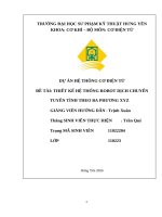 Đề tài thiết kế hệ thống robot dịch chuyển tuyến tính theo ba phương xyz