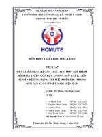 Quy luật quan hệ sản xuất phù hợp với trình Độ phát triển của lực lượng sản xuất, liên hệ vấn Đề Ứng dụng trí tuệ nhân tạo trong nền sản xuất Ở việt nam hiện nay