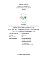 Đề tài xung Đột biển Đông và xung Đột mỹ   trung trong bối cảnh khu vực châu Á   thái bình dương hiện nay