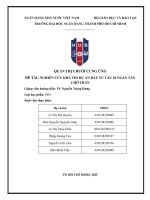 Quản trị chuỗi cung Ứng Đề tài nghiên cứu khả thi dự Án Đầu tư tàu 20 ngàn tấn chở than