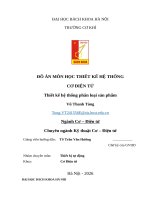 Đồ Án môn học thiết kế hệ thống cơ Điện tử thiết kế hệ thống phân loại sản phẩm