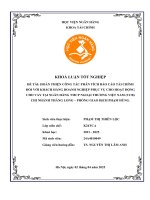 Khóa luận tốt nghiệp Tài chính: Hoàn thiện công tác phân tích báo cáo tài chính đối với khách hàng doanh nghiệp phục vụ cho hoạt động cho vay tại Ngân hàng TMCP Ngoại thương Việt Nam – Chi nhánh Thăng Long – PGD Phạm Hùng