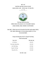 Tổng quan về nguồn nguyên liệu khai thác, cấu trúc hóa học và tác dụng dược lý của fucoxanthin